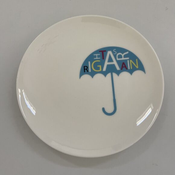 British Theme Plates Royal Doulton POP IN FOR DRINKS Set of 4 Appetizer Dishes - Picture 5 of 10